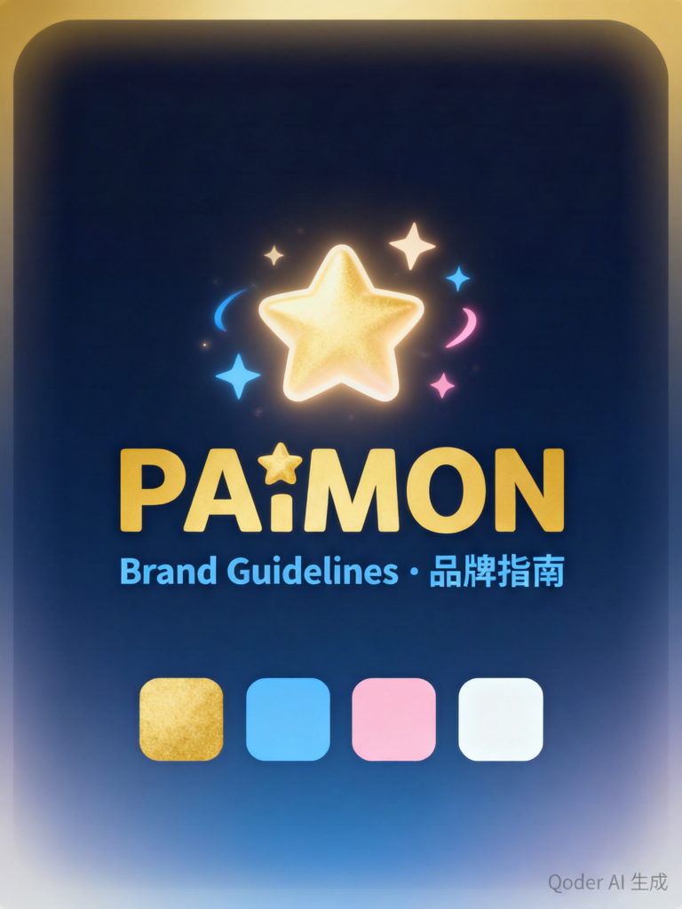 原神派蒙品牌设计预览